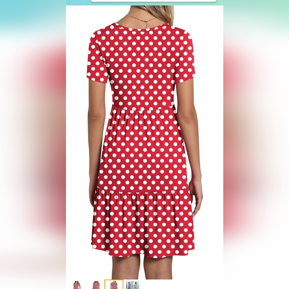 Polka Dot Mini Dress - Picture 5 of 17